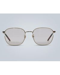 Gucci Occhiali con montatura squadrata - Metallizzato