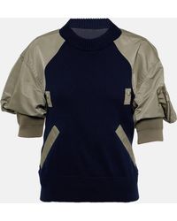 Sacai - Sweat-shirt en coton melange - Lyst