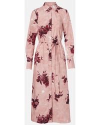 Erdem - Floral Cotton Poplin Shirt Dress - Lyst