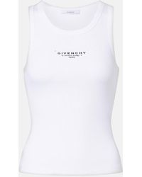 Givenchy - Tank Top Stamp De Algodon Con Logo - Lyst