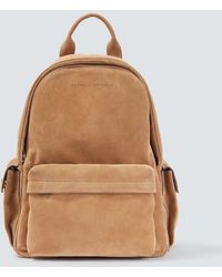 Brunello Cucinelli - Suede Backpack - Lyst