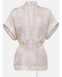 Brunello Cucinelli - Linen Top - Lyst