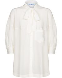 Damen-Blusen von Prada | Online-Schlussverkauf – Bis zu 63% Rabatt | Lyst DE
