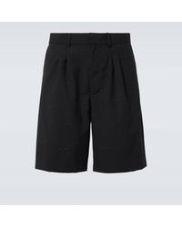 Commas - Heathered Cotton And Wool Shorts - Lyst