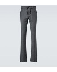 Canali - Wool Straight Pants - Lyst