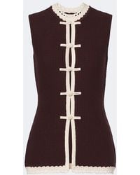 Posse - Hattie Crochet-Trimmed Top - Lyst