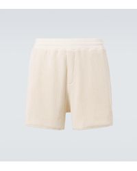 Wales Bonner - Song Cotton Jersey Mesh Shorts - Lyst