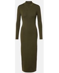 Tom Ford - Knitted Wool Midi Dress - Lyst