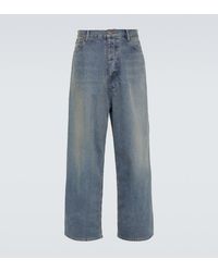 Balenciaga - Waterproof Wide-Leg Jeans - Lyst