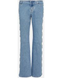 7 For All Mankind - Slouchy Bootcut Embellished Jeans - Lyst