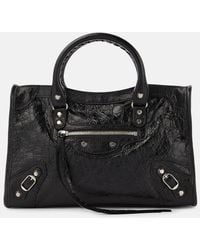 Balenciaga - Le City Small Leather Shoulder Bag - Lyst