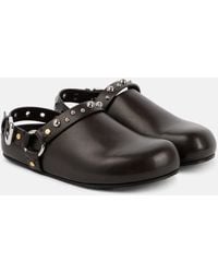 Stella McCartney - Elyse Studded Faux Leather Clogs - Lyst