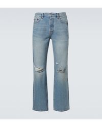 FRAME - Relaxed Jean Distressed Straight Jeans - Lyst