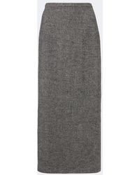 Magda Butrym - Wool And Cashmere-Blend Midi Skirt - Lyst