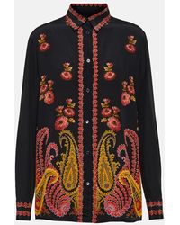 Etro - Blouse En Soie A Motif Cachemire - Lyst