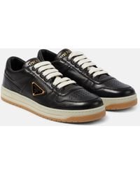 Prada - Downtown Leather Low-top Sneakers - Lyst
