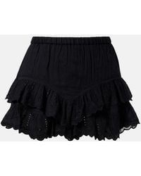Isabel Marant - Jocadia Broderie Anglaise Cotton Shorts - Lyst