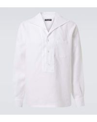 Dolce & Gabbana - Hemd Aus Leinen - Lyst