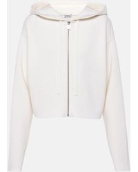 Loewe - Anagram Wool-Blend Zip-Up Hoodie - Lyst