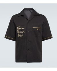 Amiri - Camicia Resort Club Con Ricamo - Lyst