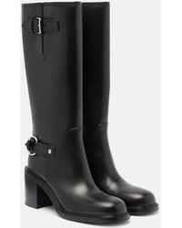 Gucci - Botas Altas De Piel Con Horsebit - Lyst