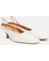 Calvin Klein - Anna Leather Slingback Pumps - Lyst