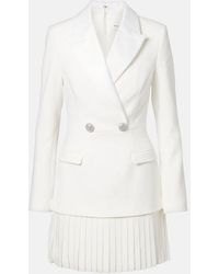 Rebecca Vallance - Bridal Atlas Pleated Blazer Dress - Lyst