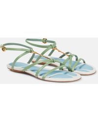 Jacquemus - Verzierte Sandalen Aus Leder - Lyst