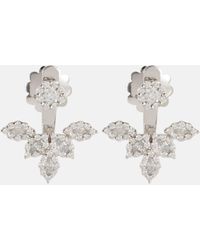 YEPREM - Moonflower 18kt White Gold Earrings With Diamonds - Lyst