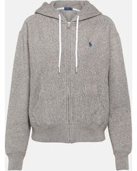 Polo Ralph Lauren - Sweat-shirt a capuche en coton melange - Lyst