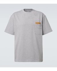 Bottega Veneta - Intrecciato Cotton-Blend Jersey T-Shirt - Lyst
