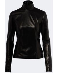 Gucci - Leather Top - Lyst