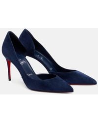 Christian Louboutin - Iriza 85 Suede Pumps - Lyst