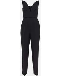 Roland Mouret - Strapless Wool And Silk Jumpsuit - Lyst