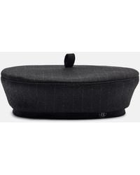 Ruslan Baginskiy - Pinstriped Wool-Blend Beret - Lyst