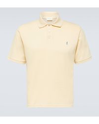 Saint Laurent - Cassandre Cotton-blend Polo Shirt - Lyst