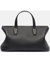 The Row - Marcel Leather Tote Bag - Lyst