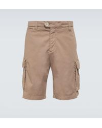 Brunello Cucinelli - Bermuda-Shorts aus einem Baumwollgemisch - Lyst