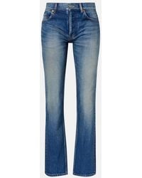Saint Laurent - Faded Straight Jeans - Lyst