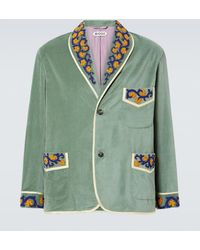 Bode - Oberon Floral Cotton Blazer - Lyst