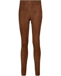 joseph suede leggings