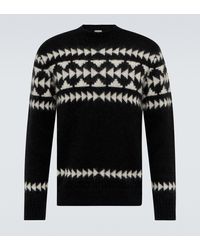 Black Maglione Tricot Girocollo Sweater 