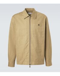 Burberry - Check Cotton Jacket - Lyst