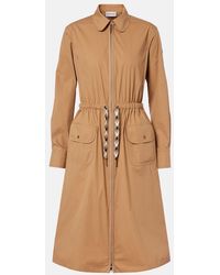 Moncler - Cotton-Blend Zip-Up Shirt Dress - Lyst