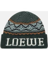 Loewe - X Suna Fujita Jacquard Wool-blend Beanie - Lyst