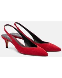 Isabel Marant - Slingback-Pumps Padim Aus Veloursleder - Lyst