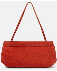 The Row - Borsa Abby Small in suede - Lyst