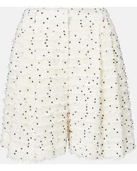 Nina Ricci - High-Rise Wool-Blend Tweed Shorts - Lyst