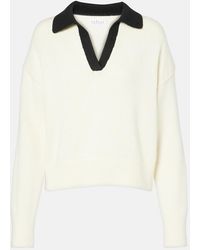 Velvet - Lucie Cotton And Cashmere Polo Sweater - Lyst