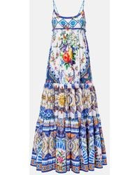 CAMILLA - Floral Cotton Maxi Dress - Lyst